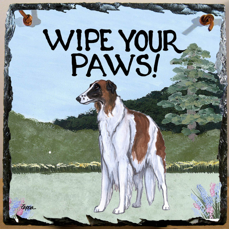 Borzoi Slate Sign