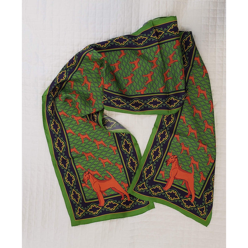 Irish Terrier Oblong Silk Scarf