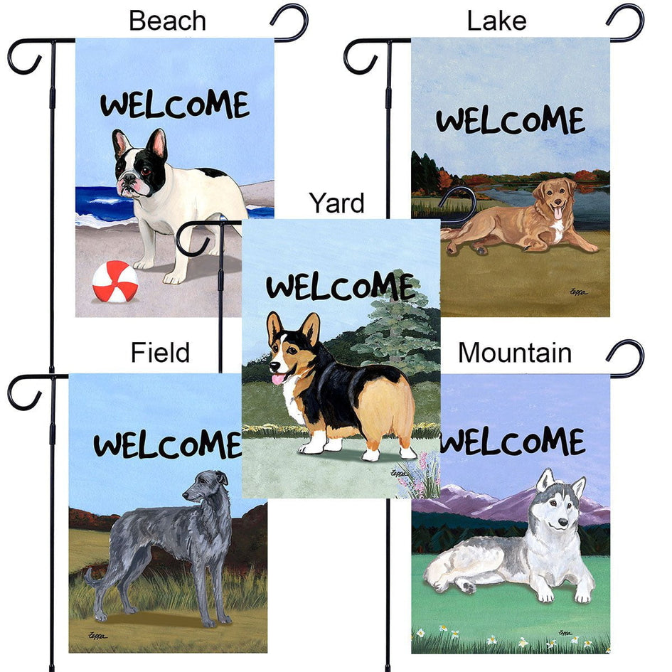Norwegian Lundehund Garden Flag