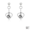 Heart and Paw Earrings