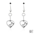 Heart and Bone Earrings