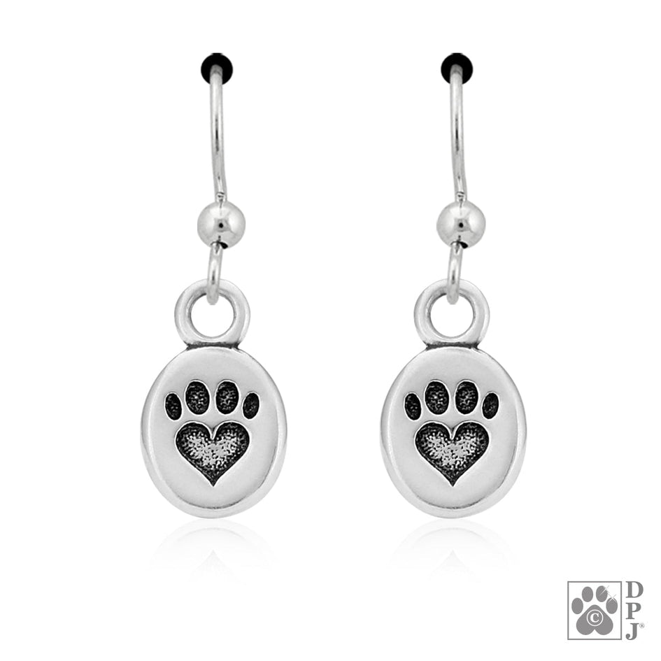 We Love Paws Paw Print Earrings