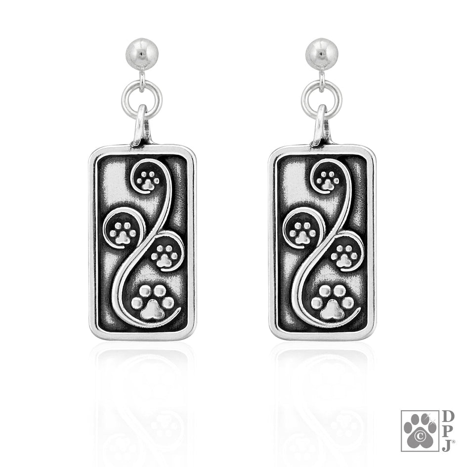 Journey Paws Paw Print Earrings