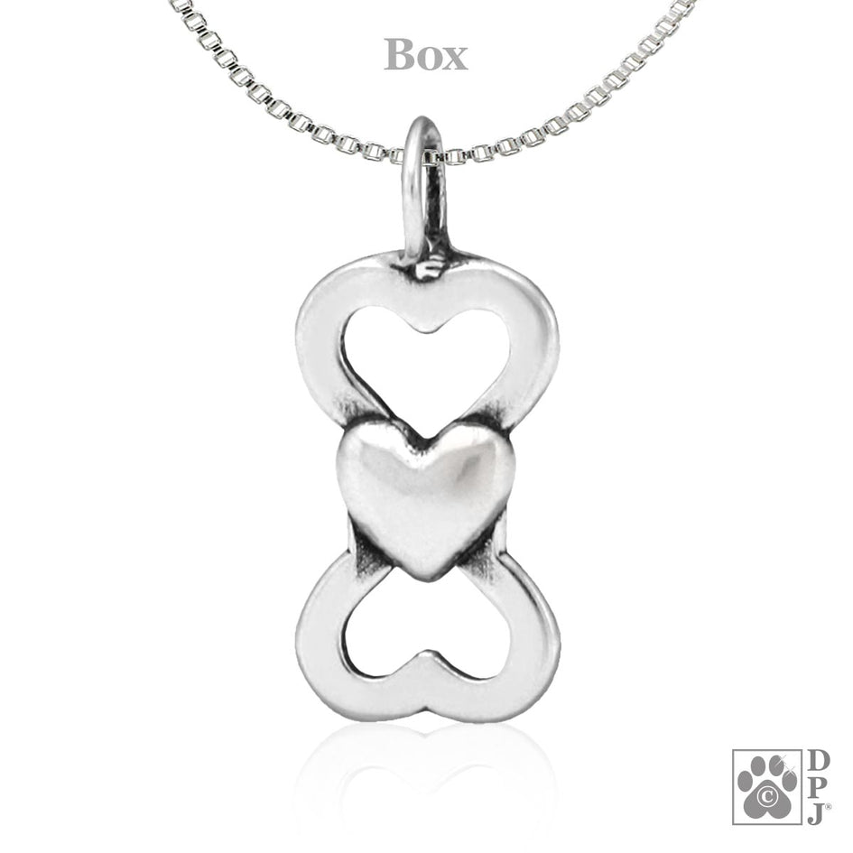 Bone and Heart  Pendant