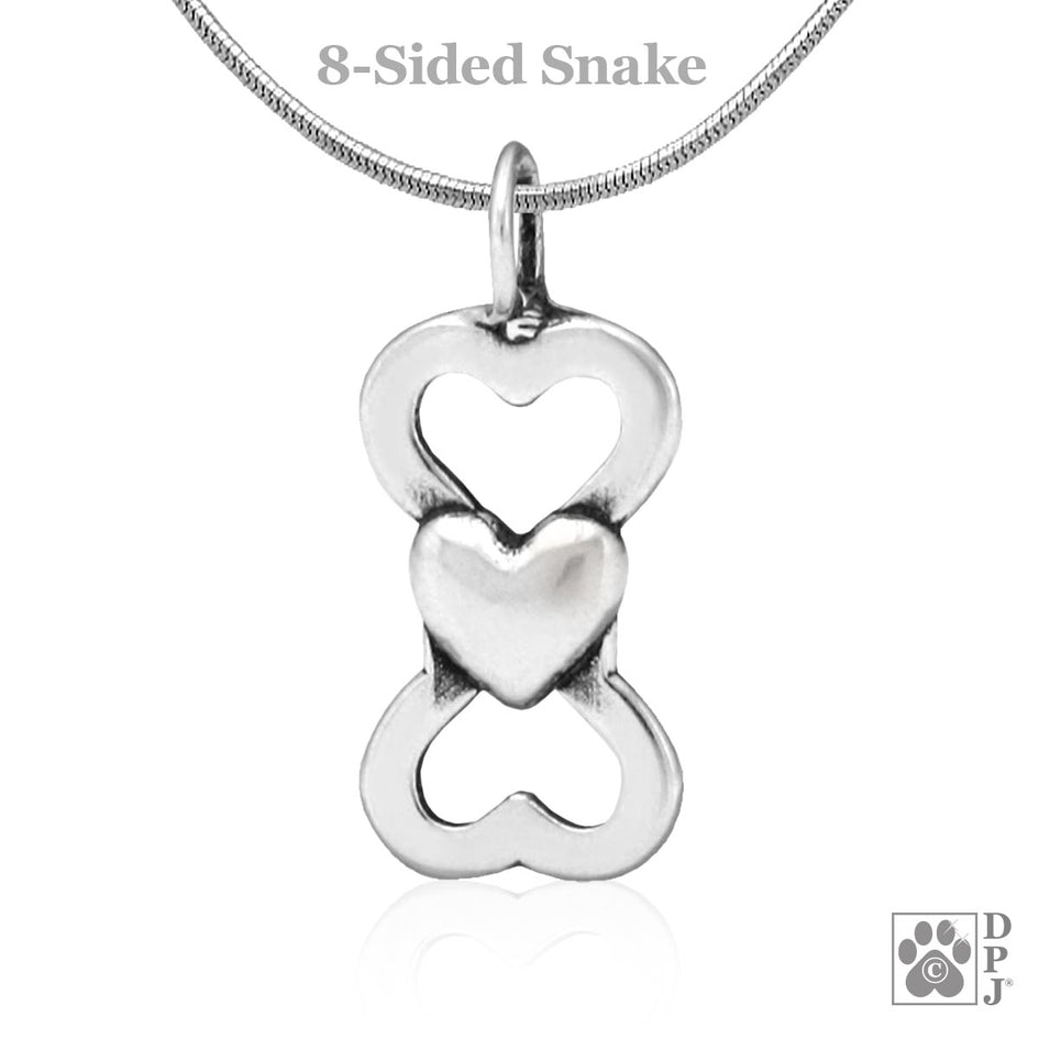 Bone and Heart  Pendant