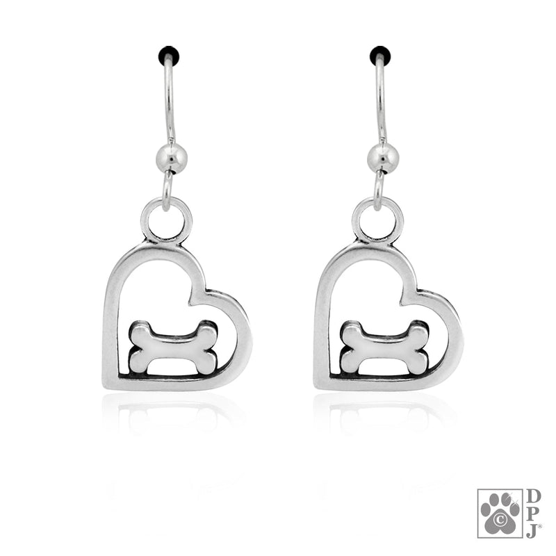 You Feed My Soul Heart and Bone Earrings