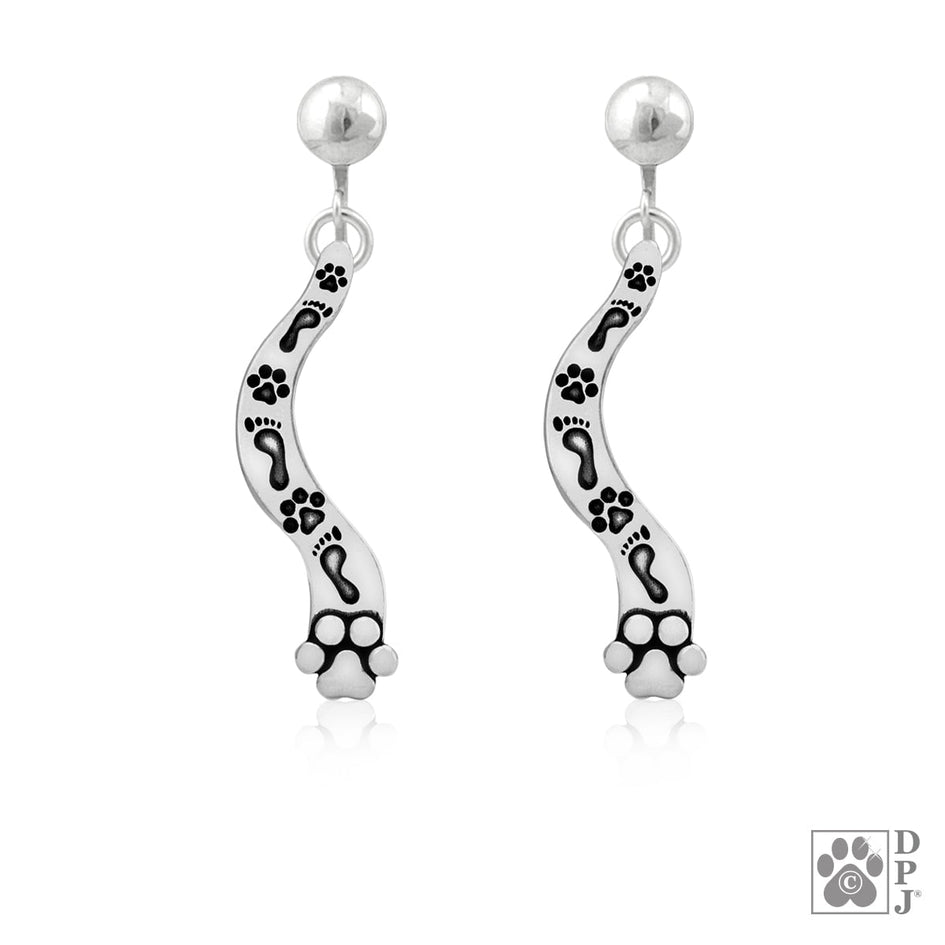The Path Paw Print Earrings