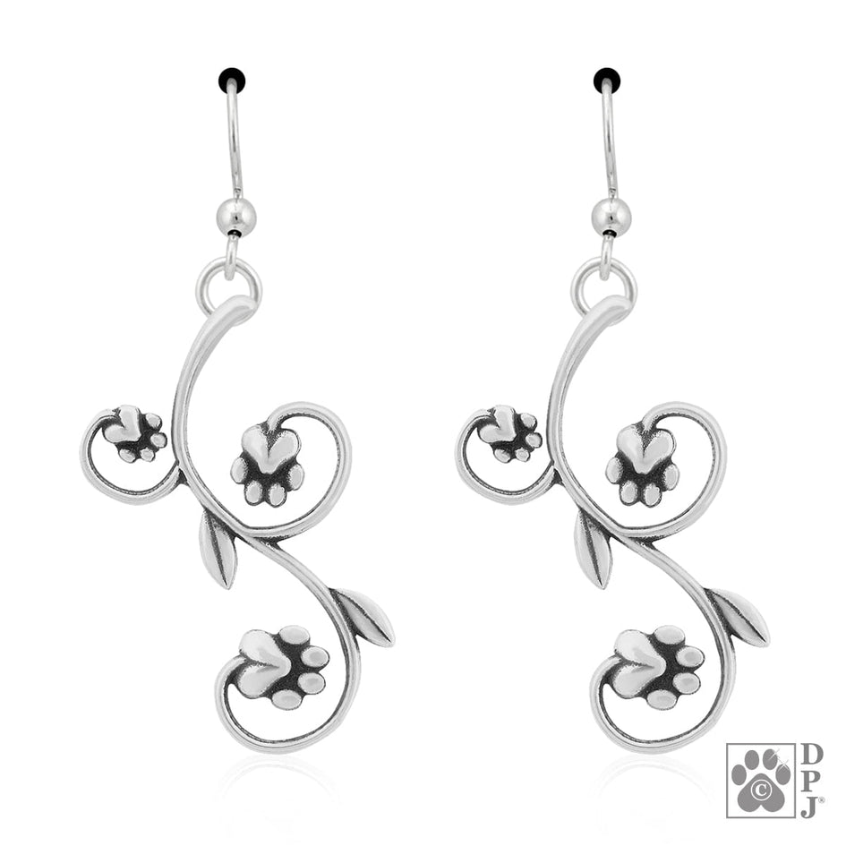 Life's Treasures Paw Print Earrings