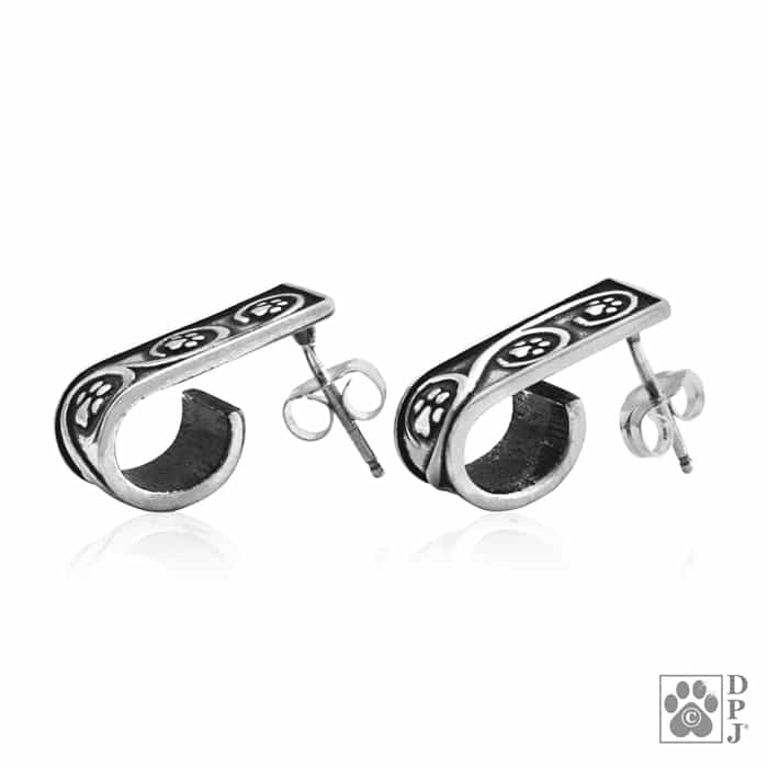 Paw Print Hoop Journey Paws Earrings
