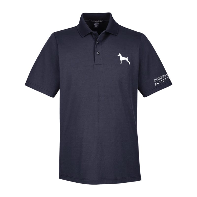 Doberman Pinscher Embroidered AKC Men's Polo