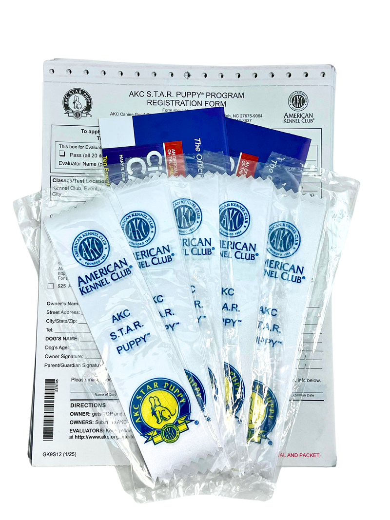 25 ea. -S.T.A.R. Test Registration Forms AND 5 packs S.T.A.R. Ribbons