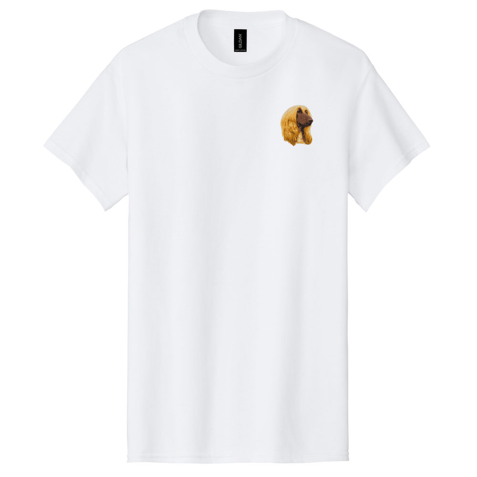 Afghan Hound Embroidered Men's T-Shirt