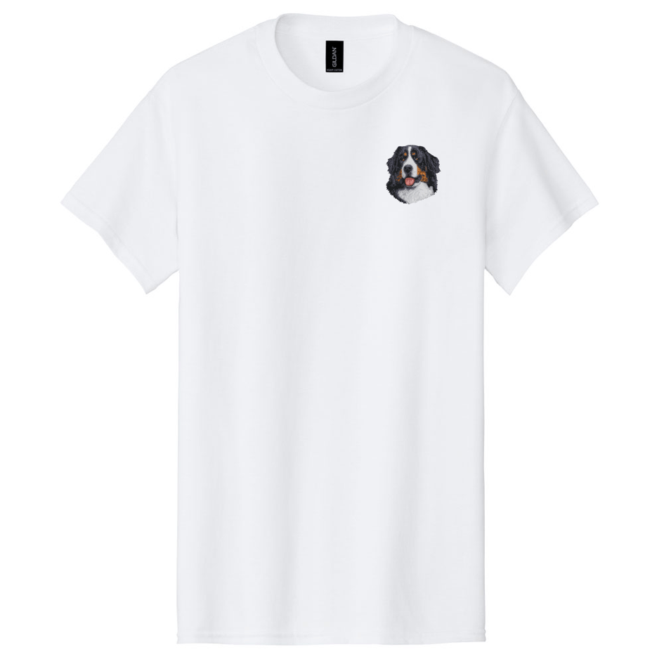 Bernese Mountain Dog Embroidered Men's T-Shirt