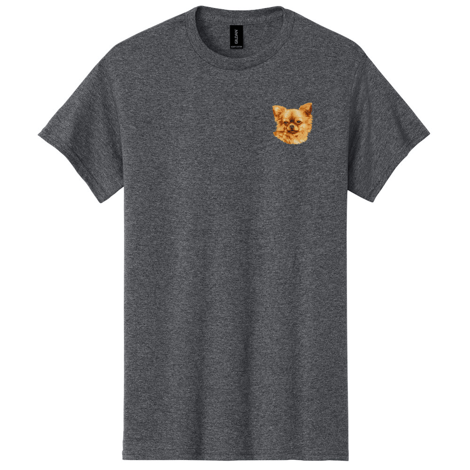 Chihuahua Embroidered Men's T-Shirt