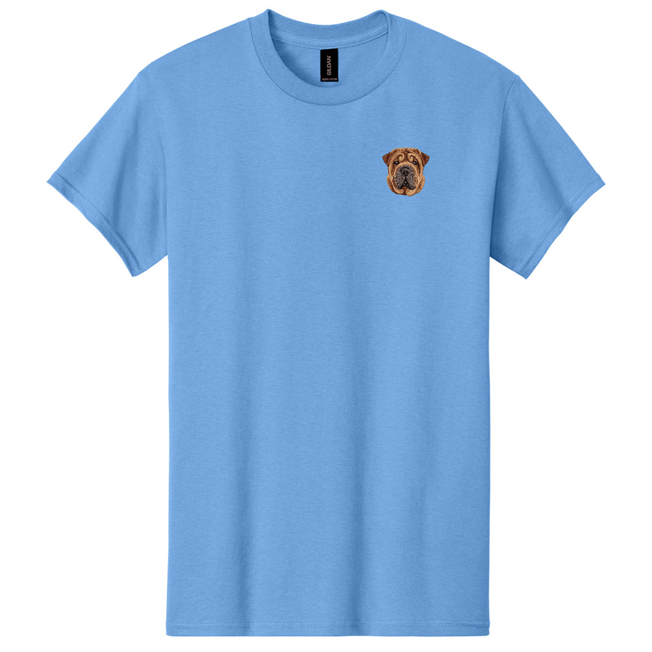 Chinese Shar-Pei Embroidered Men's T-Shirt