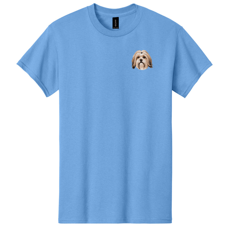 Lhasa Apso Embroidered Men's T-Shirt