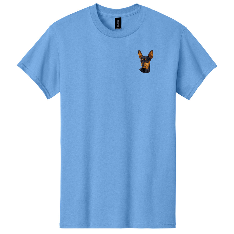 Miniature Pinscher Embroidered Men's T-Shirt