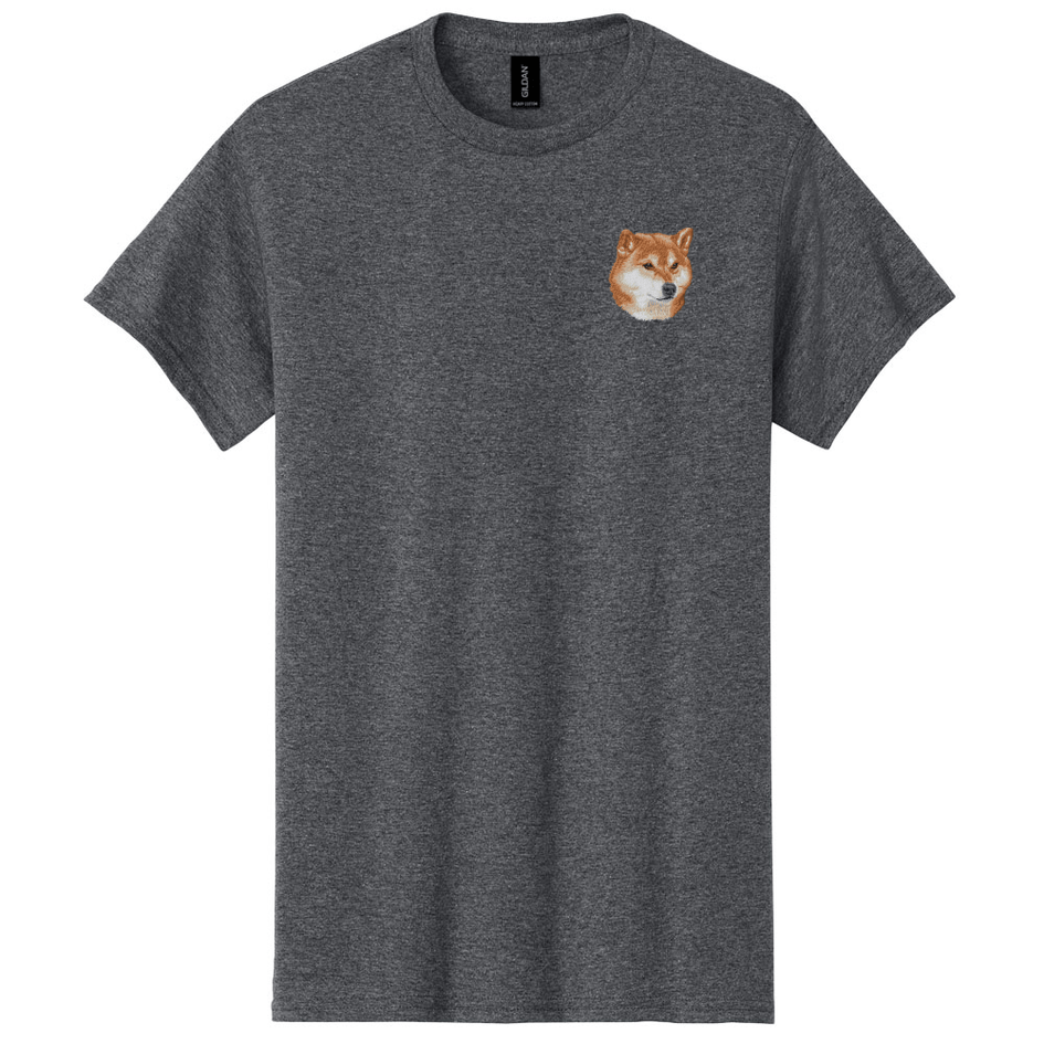 Shiba Inu Embroidered Men's T-Shirt