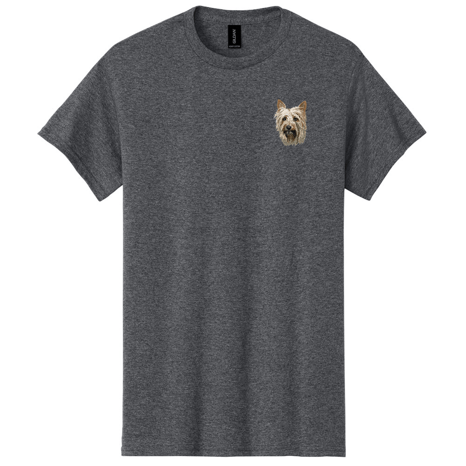 Silky Terrier Embroidered Men's T-Shirt