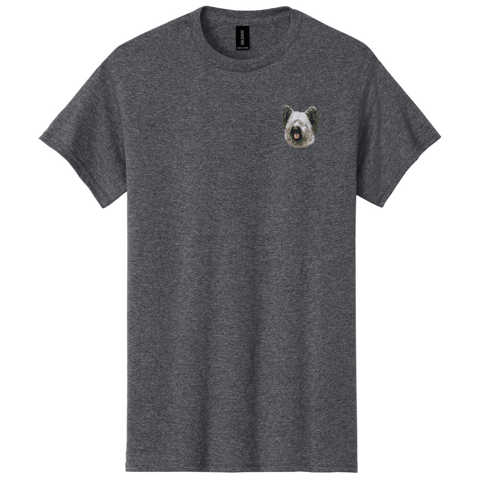 Skye Terrier Embroidered Men's T-Shirt