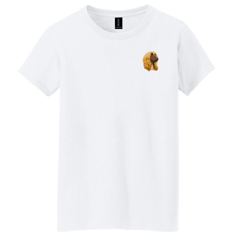 Afghan Hound Embroidered Women's T-Shirt