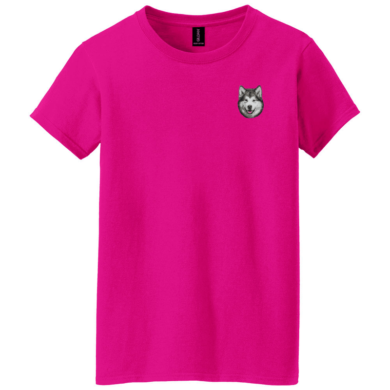 Alaskan Malamute Embroidered Women's T-Shirt