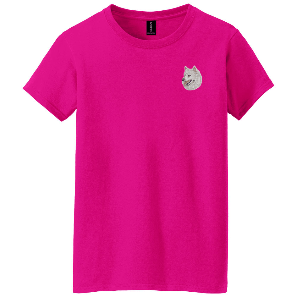 American Eskimo Dog Embroidered Women's T-Shirt