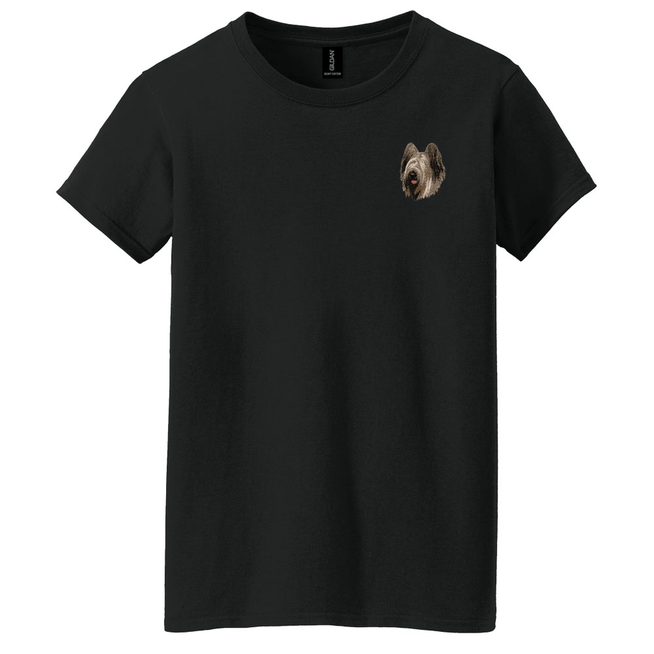 Briard Embroidered Women's T-Shirt