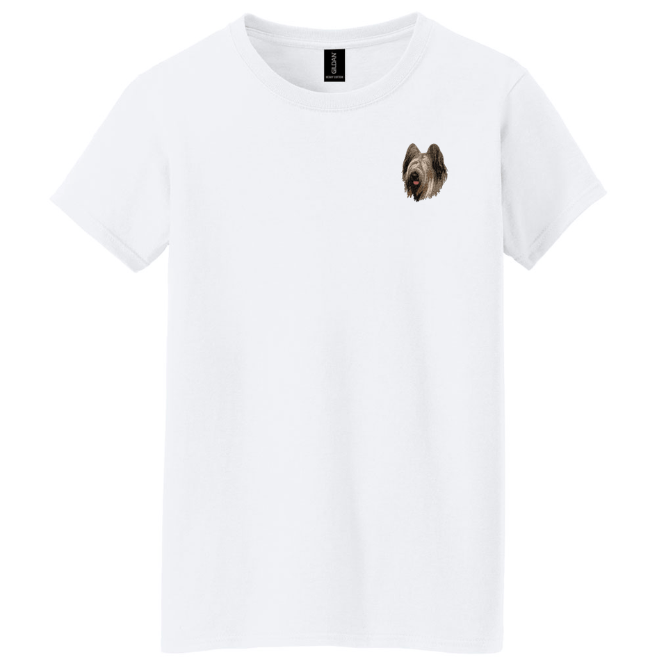Briard Embroidered Women's T-Shirt