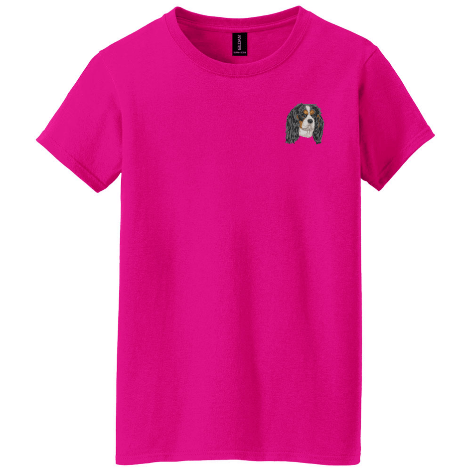 Cavalier King Charles Spaniel Embroidered Women's T-Shirt