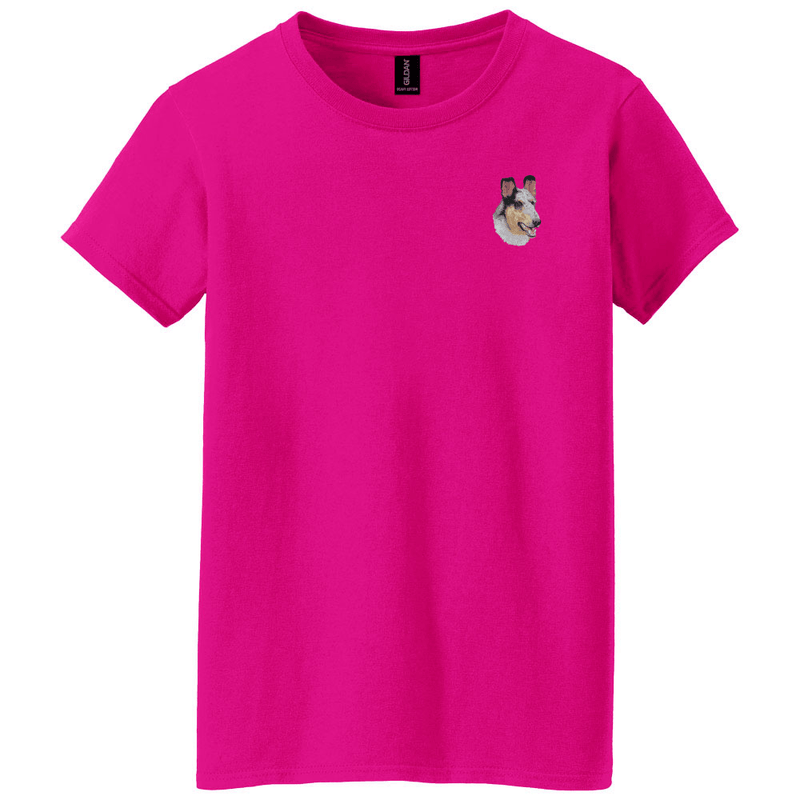 Collie Embroidered Women's T-Shirt