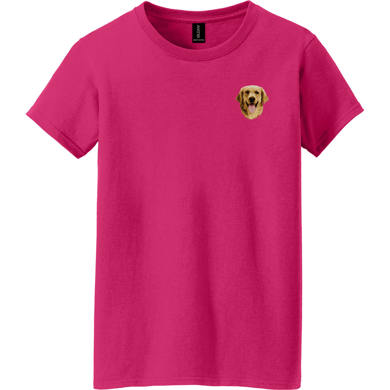 Golden Retriever Embroidered Women's T-Shirt