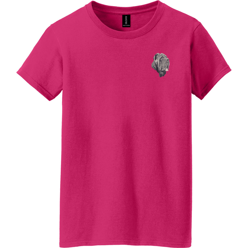 Neapolitan Mastiff Embroidered Women's T-Shirt