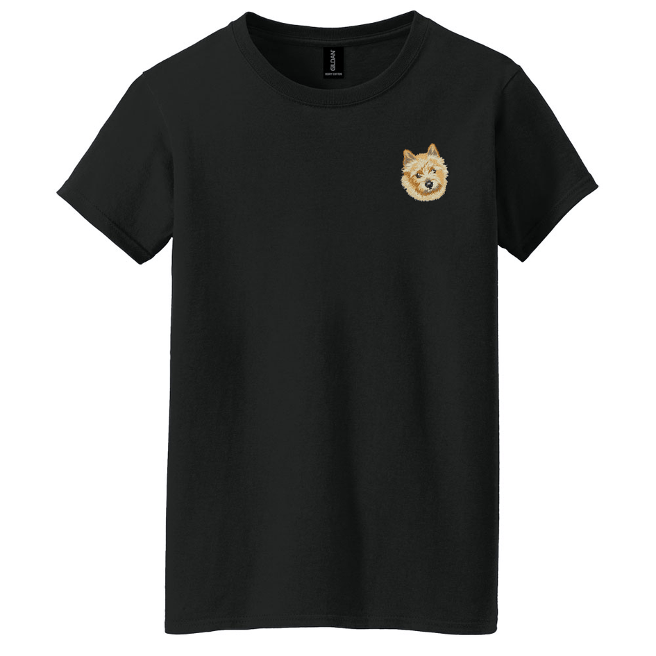 Norwich Terrier Embroidered Women's T-Shirt