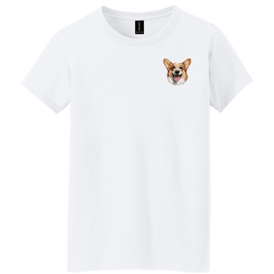 Pembroke Welsh Corgi Embroidered Women's T-Shirt