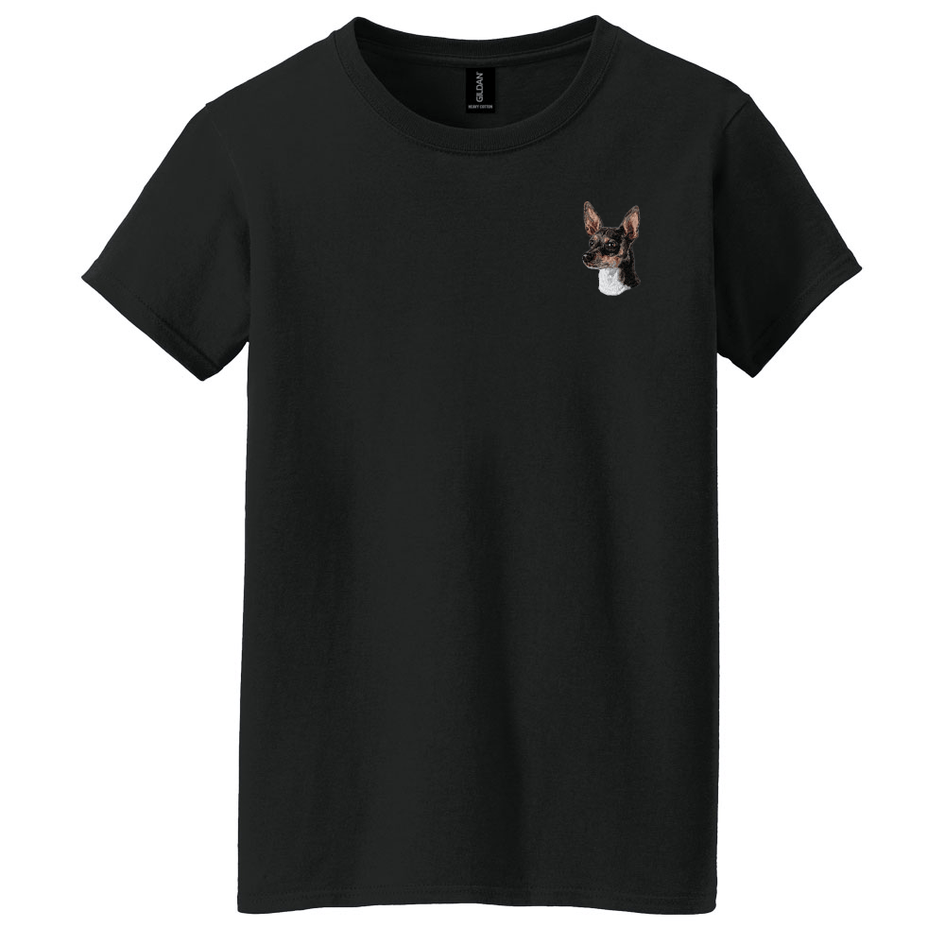 Rat Terrier Embroidered Women's T-Shirt