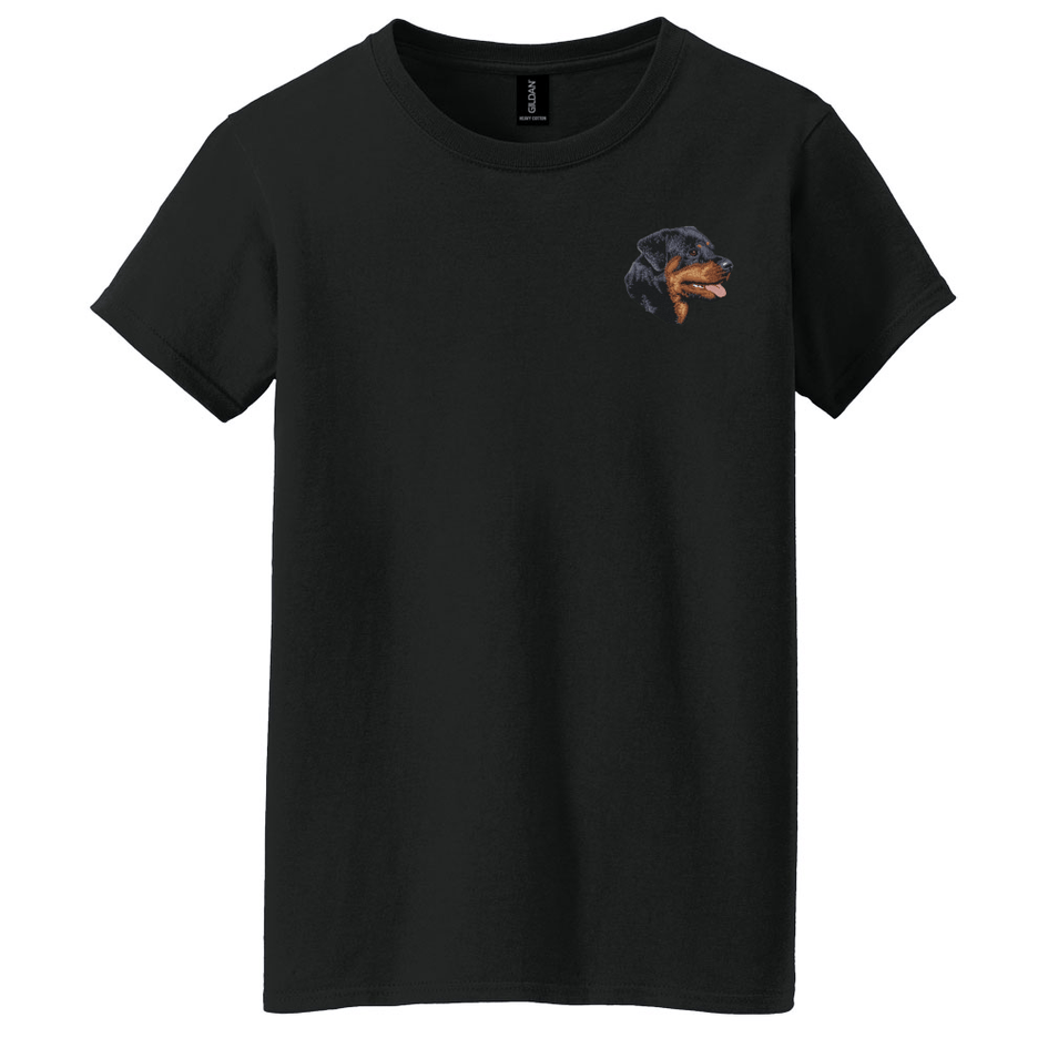 Rottweiler Embroidered Women's T-Shirt