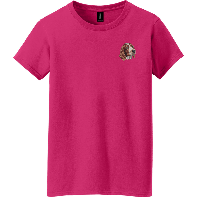 Welsh Springer Spaniel Embroidered Women's T-Shirt