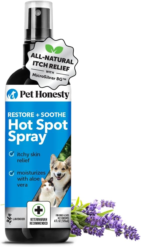 Pet Honesty Restore + Soothe Hot Spots Spray for Dogs & Cats (Lavender) - 4oz