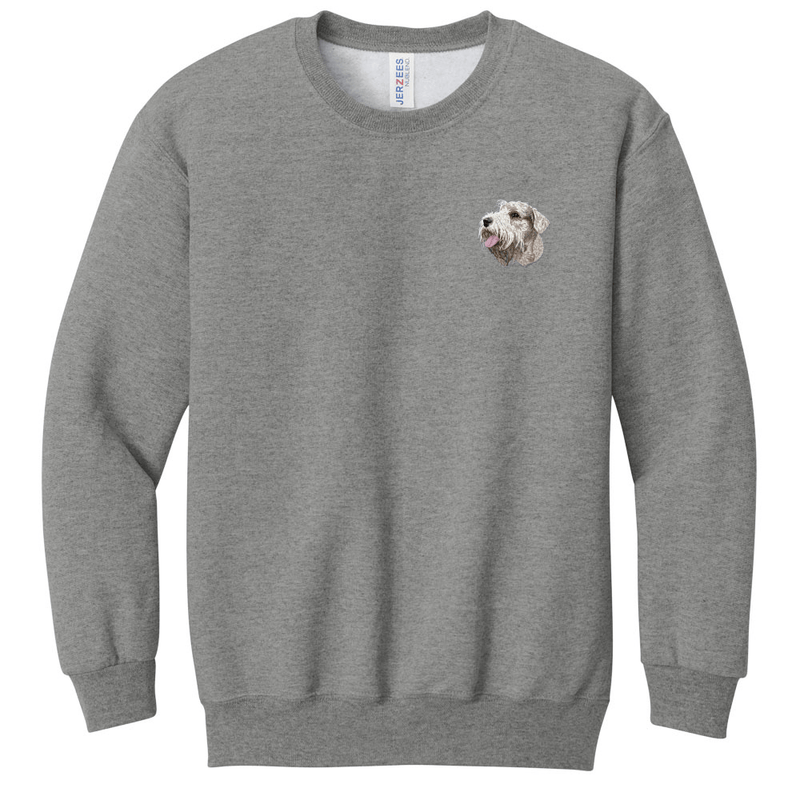 Sealyham Terrier Embroidered Youth Crewneck Sweatshirt