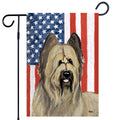 Briard Americana Garden Flag