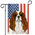 Cavalier King Charles Spaniel Americana Garden Flag