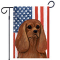 Cavalier King Charles Spaniel Americana Garden Flag