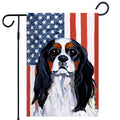 Cavalier King Charles Spaniel Americana Garden Flag