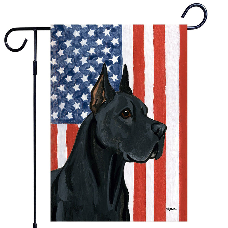 Great Dane Americana Garden Flag