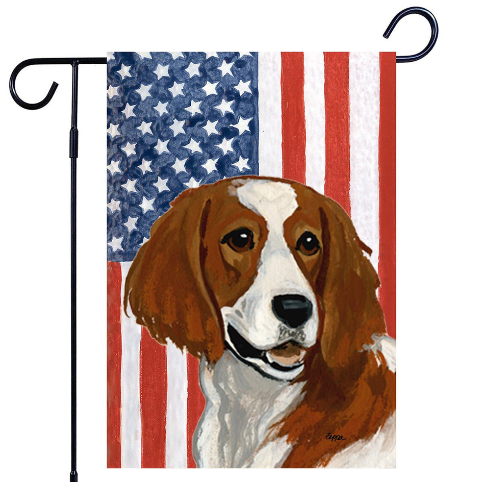 Irish Setter Americana Garden Flag