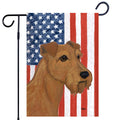 Irish Terrier Americana Garden Flag