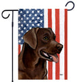 Labrador Retriever Americana Garden Flag
