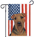 Welsh Terrier Americana Garden Flag