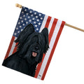 Briard Americana House Flag